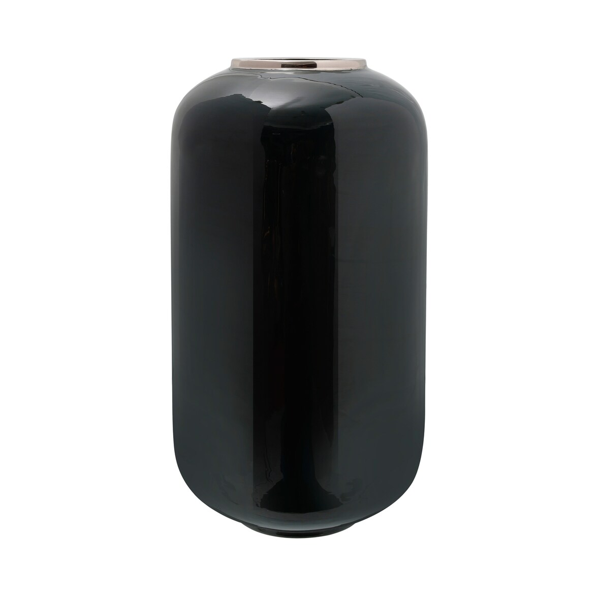 Vase Esmeralda Deco 250 Dunkelgrün / Silber
