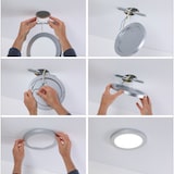 thumbnail of Paulmann LED-inbouwpaneel 2in1 Cover-it  rond 225mm  16,5W 1200lm 4000K Chroom mat 93098