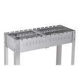 thumbnail of METRO PROFESSIONAL Holzkohlegrill rechteckig Karasu, Grillfläche 78 x 29 cm, inkl.12 Spieße, Edelstahl, silber