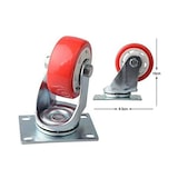 thumbnail of Rodízios giratórios roda de apoio 3" 76mm conjunto de 4 plataformas de mesas de mobiliário