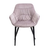 thumbnail of SalesFever Armlehnstuhl  | Samt (100% Polyester) | B 63 x T 61 x H 81,5 cm | Rose