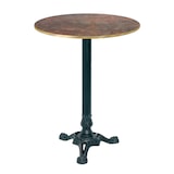 thumbnail of Stehtisch Bistrot Ø60cm - Modell Underground Rost mit messingfarbenen Kanten