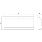 thumbnail of Urinol coletivo 1575x217x670 mm.