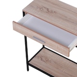 thumbnail of Mesa para Recibidor con 2 Cajones y Estante Inferior 120x30x81.5 cm Roble