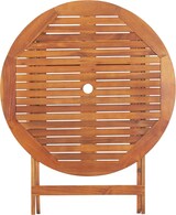 thumbnail of Mesa plegable de jardín de madera maciza de acacia 90x75 cm