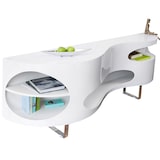 thumbnail of SalesFever Dressoir | MDF hout | roestvrijstalen poten | B 200 x D 50 x H 75 cm | wit hoogglans