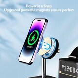 thumbnail of Chargeur Sans Fil 5 en 1 Multifonctionnel Avec Lampe Réveil et Support Téléphone Noir YONIS