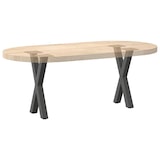 thumbnail of vidaXL Couchtischbeine X-Form 2 Stk. Anthrazit 38x(42-43) cm Stahl