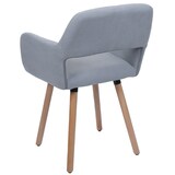 thumbnail of Décoshop26 - Chaise de salle à manger avec accoudoirs 80x56x53 cm en tissu velours côtelé gris clair pieds bois hêtre 04_0009834