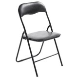 thumbnail of Set De 4 Sillas Plegables Felix Negro/negro