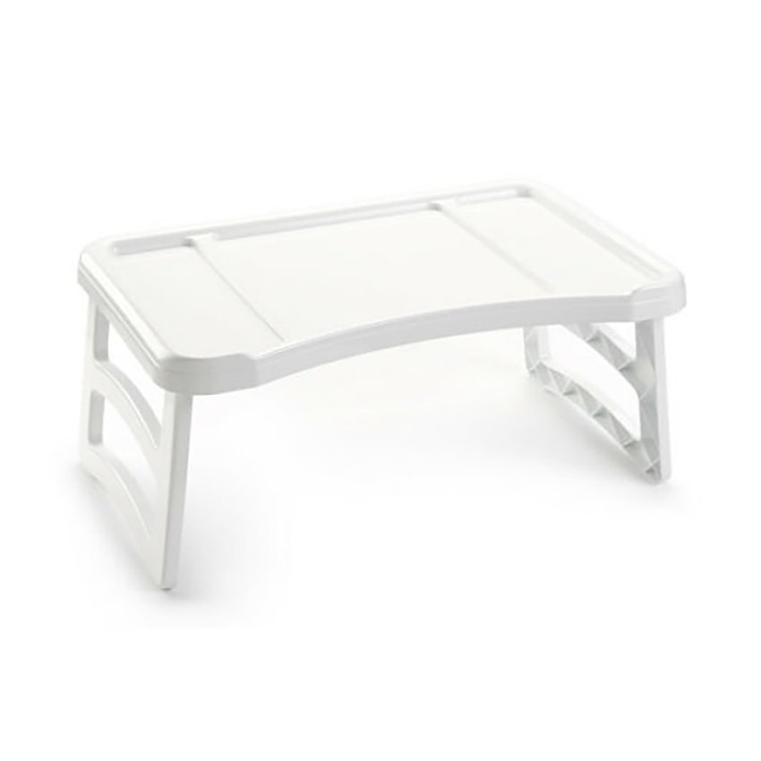 Bandeja de cama desayuno de plástio plegable mesa para aperitivos