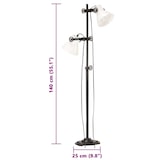 thumbnail of vidaXL Stehlampe 2-flammig Weiß E27 Gusseisen