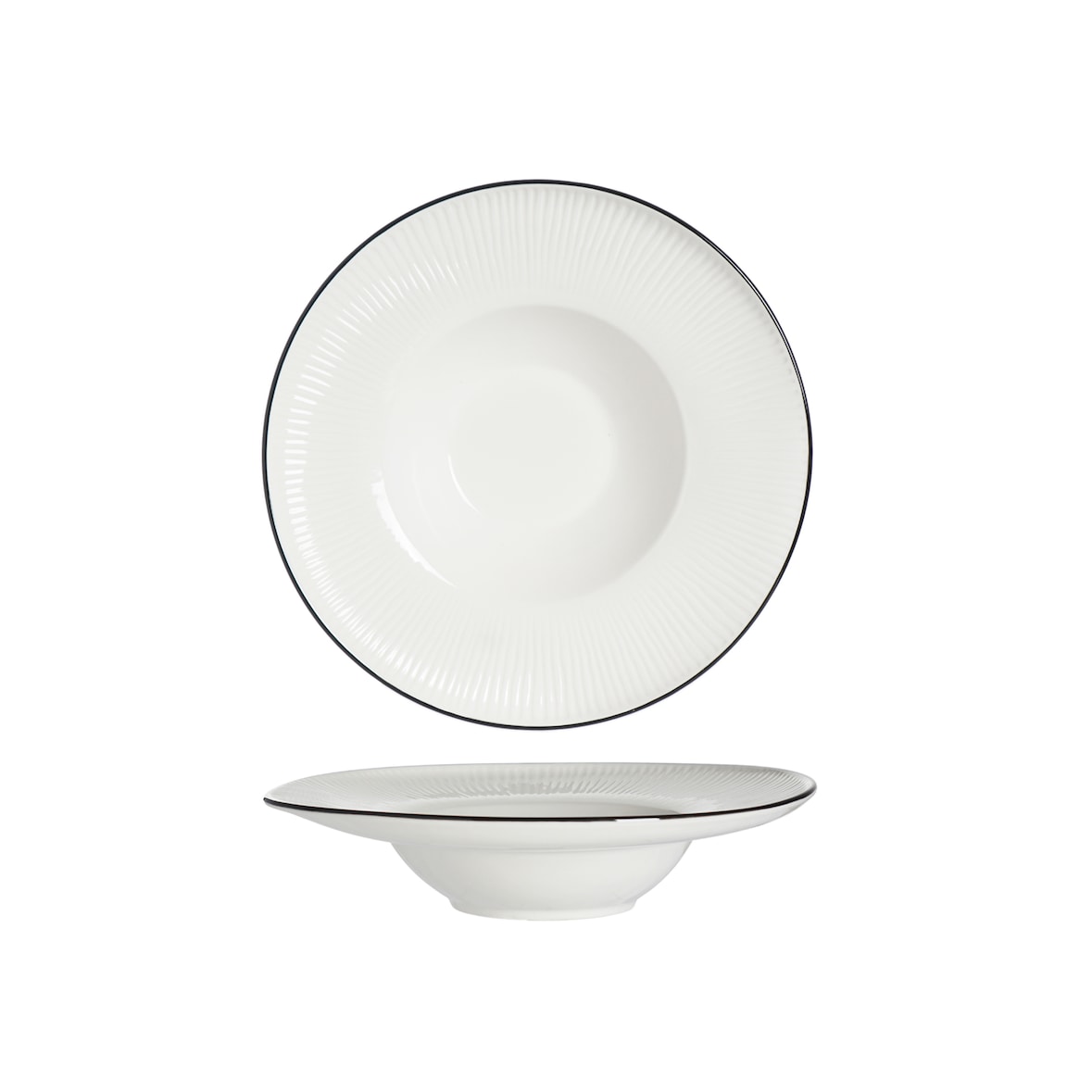 METRO Professional Pastabord Aldea, porselein, Ø 27,8 cm, wit, 4 stuks