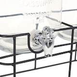 thumbnail of vidaXL Drankdispensers 2 st met standaard 2 x 4 L glas