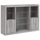 thumbnail of vidaXL Sideboards mit LED-Leuchten 3 Stk. Grau Sonoma Holzwerkstoff