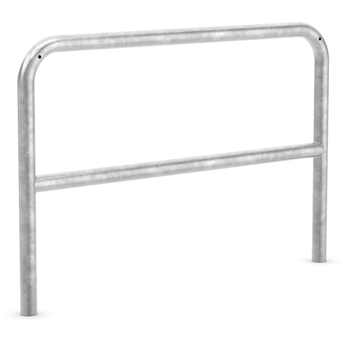 Fahrrad Anlehnbügel 9220 | 1200mm | mit Knierohr | Fahrradständer für 2 Fahrräder zum Einbetonieren | Anlehnbügel Anlehnparker Einzelständer