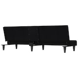 thumbnail of Helloshop26 - Canapé-lit avec porte-gobelets 200 x 89 x 70 cm tissu noir 02_0019258