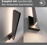 thumbnail of Paulmann LED Außenwandleuchte Levka   IP44  115x485mm 3000K 13,5W 110lm 230V  Anthrazit Aluminium 94786