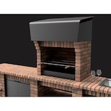 thumbnail of MF - Gartenkamin PACK 1 Volterra für Holz & Kohle, grau/terrakotta (250,5x70x213 cm). REF: M00899. Ideal für Garten oder Terrasse.