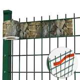 thumbnail of Sichtschutzstreifen PVC - für Gittermatten-Zäune - Effektiver Sichtschutz - 19 x 3500 cm / Sandstein