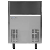 thumbnail of Produttore di ghiaccio 60 kg cubetto pieno medio da 22 gr. Deposito 30 kg. Carrozzeria inox. Condensazione aria o acqua. ICETECH SS60M