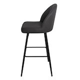 thumbnail of Tabouret de bar assise anthracite - H107 X L43 X P50 - assise H76cm