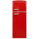 thumbnail of Exquisit Retro Kühl-Gefrierkombination RKGC270-45-H-160E rot, 206 l Fassungsvermögen