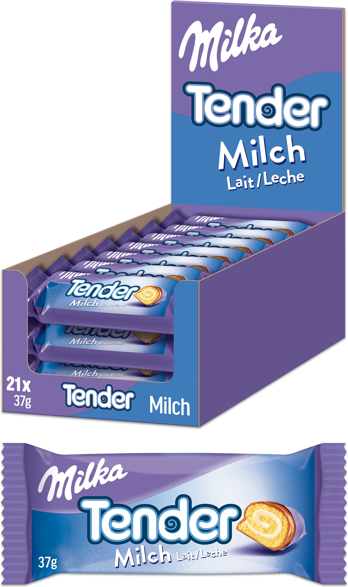 Milka Tender Milch 21 x 37 g (0,777 kg)