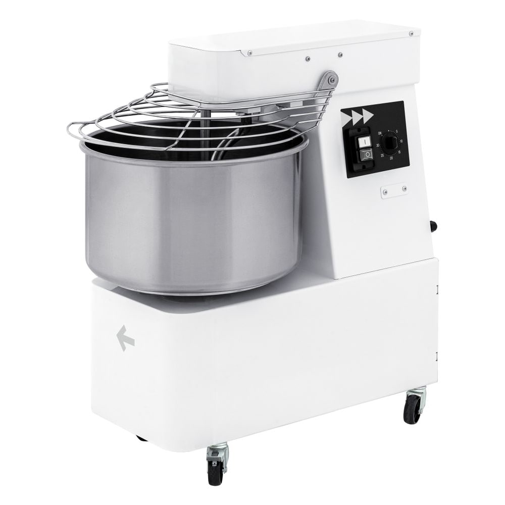HENDI Spiraalmixer met vaste kom en 2 snelheden - 48 L, 128 kg/u, 48L, 400V/2200W, 480x795x(H)855mm