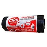 thumbnail of 200 bolsas de basura domésticas 30L 52x60 cm antigoteo. Pack de 8 rollos de 25 bolsas