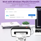 thumbnail of Mini Imprimante Étiquettes Adresses Thermique 203DPI USB Pour PC Mac Linux Violet 2 YONIS