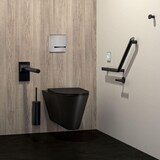 thumbnail of Delabie WC-Bürstengarnitur W.-Mont. mit Abd. Edelstahl matt schwarz