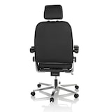 thumbnail of Silla de oficina / sillón ejecutivo 24 HOURS F cuero negro hjh OFFICE