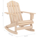 thumbnail of vidaXL Adirondack schommelstoel massief dennenhout