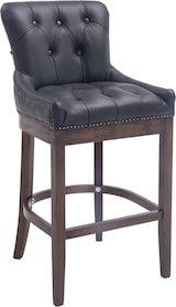 thumbnail of 2er Set Barhocker Lakewood Echtleder schwarz/antik