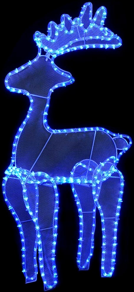 Rentier Weihnachtsdekoration mit Mesh 306 LEDs 60x24x89 cm