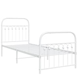 thumbnail of vidaXL Bedframe met hoofd- en voeteneinde metaal wit 80x200 cm