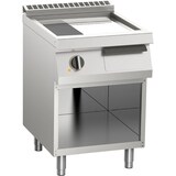 thumbnail of KBS Elektro Grillplatte 1/3 gerillt verchromt 7,5Kw 2 Heizzonen offener Unterbau