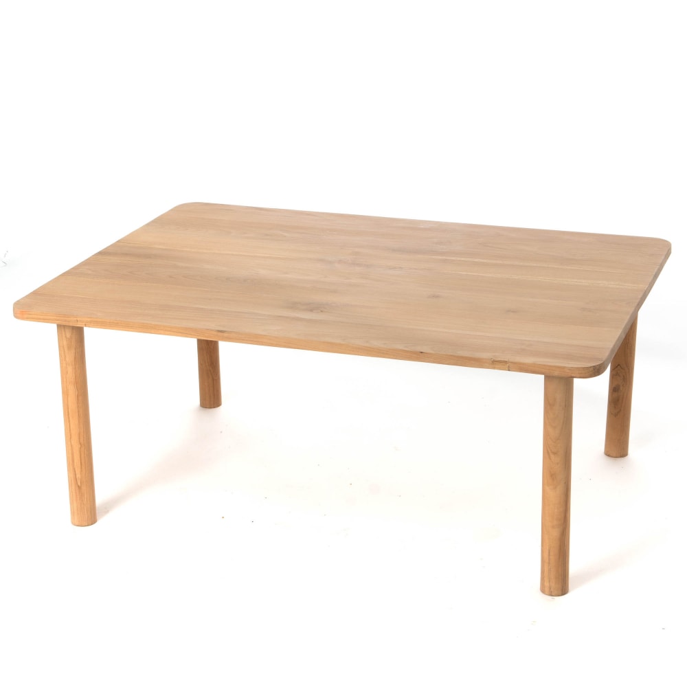Table basse Dune rectangle en Teck -  Marron Rectangle Bois Amadeus 110x80 cm