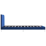 thumbnail of Cadre de lit sans matelas bleu tissu 90x200 cm Modèle Nervanel
