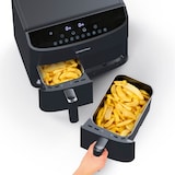 thumbnail of GOURMETmaxx Heißluft-Fritteuse Doppelkorb - 2x 3,5 l - schwarz