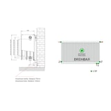 thumbnail of Belrad Universalheizkörper Kompakt Ventilheizkörper 6 Anschlüsse T33 900x500-1667W