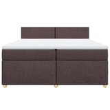 thumbnail of vidaXL Boxspringbett mit Matratze Dunkelbraun 200x200 cm Stoff