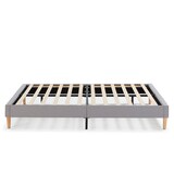 thumbnail of Base tapizada Aura 160x200 cm  Gris Claro, 30 cm Altura