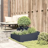 thumbnail of vidaXL Gartenblumentopf Anthrazit 80 x 80 x 50 cm Kaltgewalzter Stahl