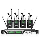 thumbnail of Microphone Sans Fil Pro Pour Scène Avec Moniteur Intra-Auriculaire 4 Packs YONIS