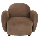thumbnail of Sillón HWC-P33, sillón lounge/relax/cocktail Sillón tapizado, tela/textil chenilla (330 g/m²) Oeko-Tex ~ marrón
