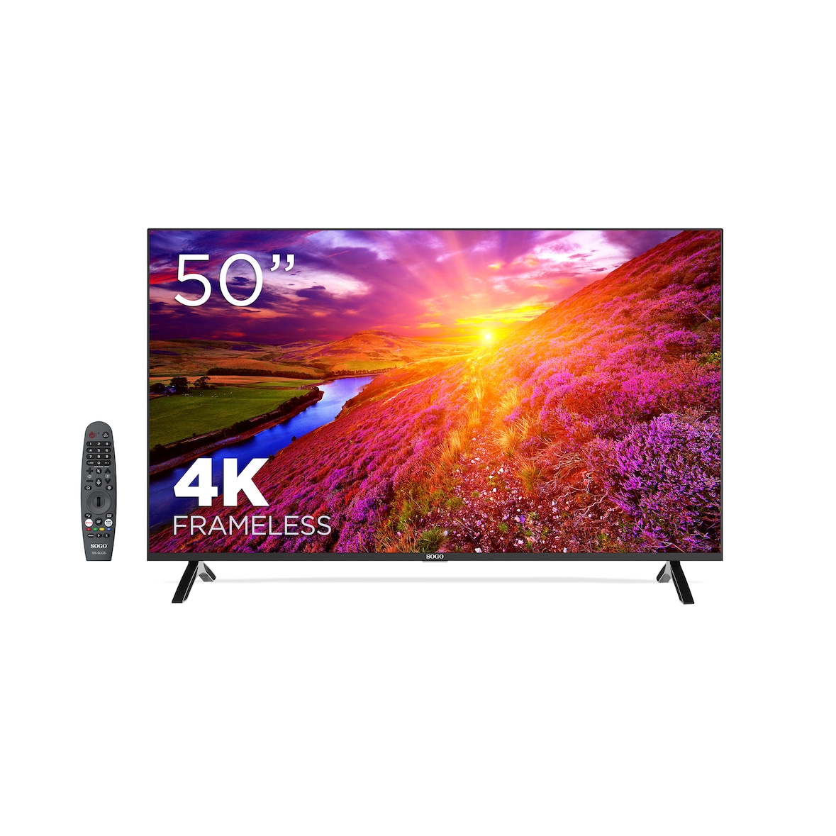 Sogo smart tv led uhd 4k 50" webos, 50 inch, wifi, zwart