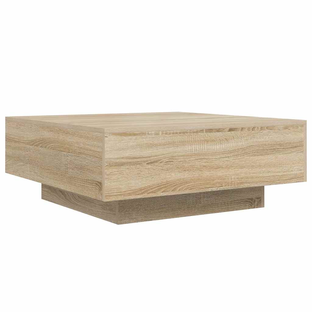 vidaXL Couchtisch Sonoma-Eiche 80x80x31 cm Holzwerkstoff