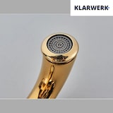thumbnail of EVA | Vintage Wasserhahn Bad Gold glänzend Bad Armatur | Retro Premium Edelstahl Armatur für Waschbecken | Hotel Gastro Mischbatterie 2 Anschlüsse